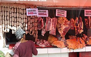 Meat Stall in Antanavario