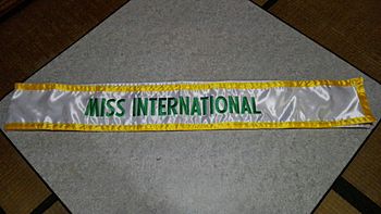 Miss International Sash
