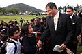 Multitudinario recibimiento a Rafael Correa en Otavalo