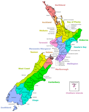 NZ Regional Councils and Territorial Authorities 2017