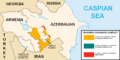 Nagorno-Karabakh conflict map (pre-2020)