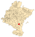 Navarra - Mapa municipal Santacara