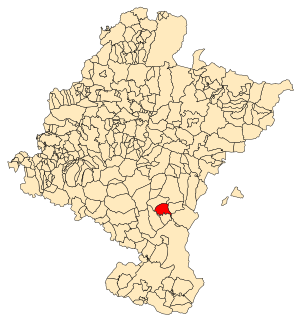 Map of Santacara