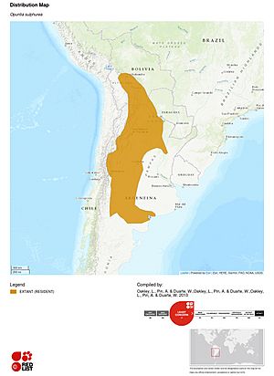 Opuntia Sulphurea Map