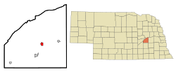 Location of Osceola, Nebraska
