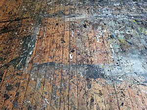 Pollock-Krasner House studio floor