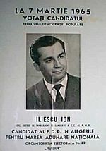 Poster Ion Iliescu