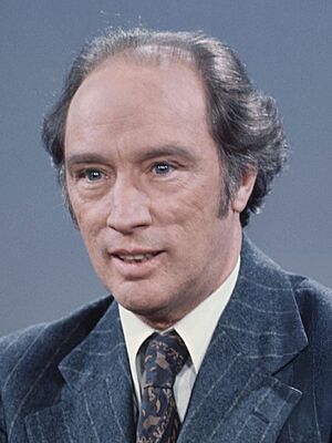 Prime Minister Pierre Trudeau 1975 (UPI press photo) (cropped)