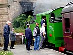 Queueing for the footplate (geograph 4771110).jpg