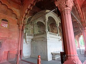 Red Fort - The marble jharokha