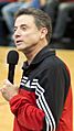 Rick Pitino addressing the crowd