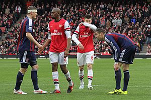 Robert Huth, Abou Diaby, Laurent Koscielny & Geoff Cameron