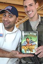 Russell Peters in Afghanistan on a USO tour in November 2007