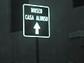 Sign for Museo Casa Alonso in Vega Baja, Puerto Rico