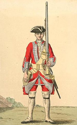 Soldier of 17th regiment 1742