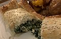 Spinach and cheese pastry Aus (cropped)