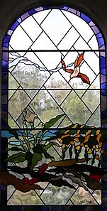 Stained glass in All Saints' Church, Bryher 01