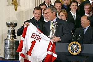 Stanley Cup Red Wings and Bush