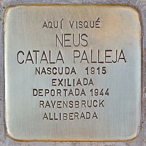 Stolperstein für Neus Catala Palleja (Els Guiamets)
