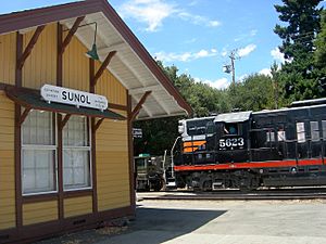 Historic Sunol Train Depot, on  the Niles Canyon Railway