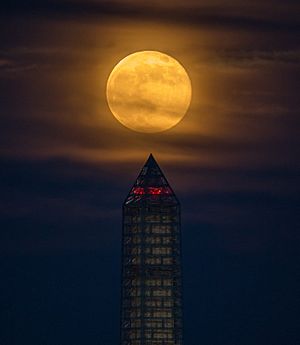 Supermoon rises behind the Washington Monument (4)