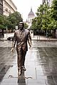 Szabadság Square, statue of Ronald Reagan