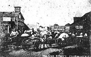 Taking tobacco to market in Fairmont