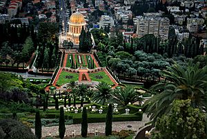 The Bahai Temple in Haifa Israel