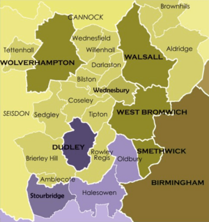 The local government structure within the Black Country (Pre-1966)