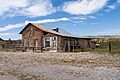 The old Stafford Hotel building in the ghost town of Shakespeare, New Mexico on 30 March, 2023