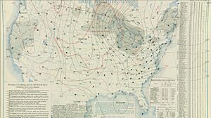 U.S. Weather Bureau Surface Analysis at 7-00 am CST on April 15, 1935