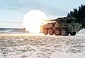 US Army Stryker M1128 undergoing cold weather testing