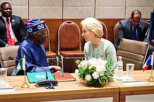 Ursula von der Leyen meeting President of Nigeria Bola Tinubu (2023) 02
