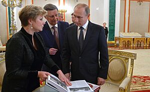 Vladimir Putin in Caterin's hall