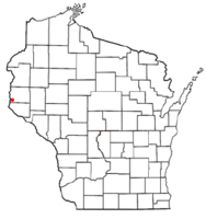 Location of Troy, St. Croix County, Wisconsin