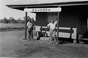 Wally and Fred at the Dajarra Railway Station (8847394380)