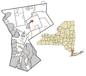 Location of Bedford Hills, New York