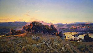 When the Land Belonged to God by C.M. Russell