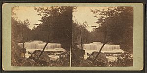 Willow River Falls, tributary to St. Croix, by Upton, B. F. (Benjamin Franklin), 1818 or 1824-after 1901