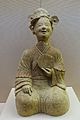 Woman with a mirror, China, unearthed at Songjialin, Pixian, Sichuan, Eastern Han dynasty, 25-220 AD, ceramic - Sichuan Provincial Museum - Chengdu, China - DSC04768