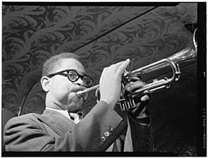 (Portrait of Dizzy Gillespie, New York, N.Y., ca. May 1947) (LOC) (4977084350)