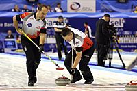 2016 World Men's Curling Championship, Canada vs. Germany, 5th April 2016 13.JPG