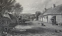 Alloway Cottage, South Ayrshire. 1890 engraving