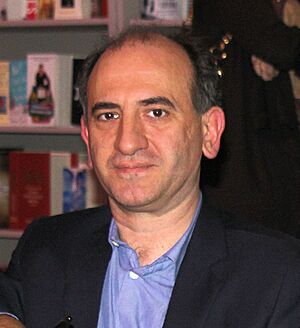 Armando Iannucci at Cheltenham Literary Festival 2010 (tighter crop)