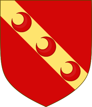 Arms of Sir Alexander Seton, lord of Seton.svg
