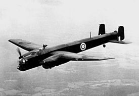 Armstrong Whitworth Whitley in flight c1940