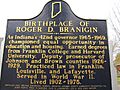 Birthplace of Roger D. Branigin