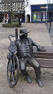 Blind Jack statue, Knaresborough (19th March 2013)