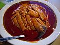 Bon bon chicken with sauce