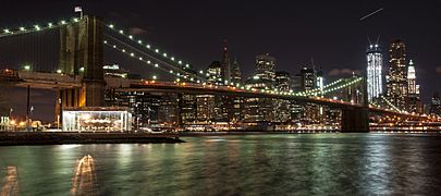 Brooklyn Bridge at Night (13303537933)